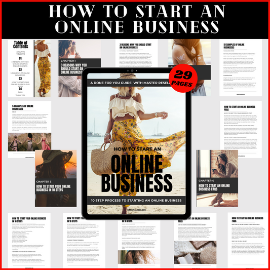 HOW TO START AN ONLINE BUSINESS