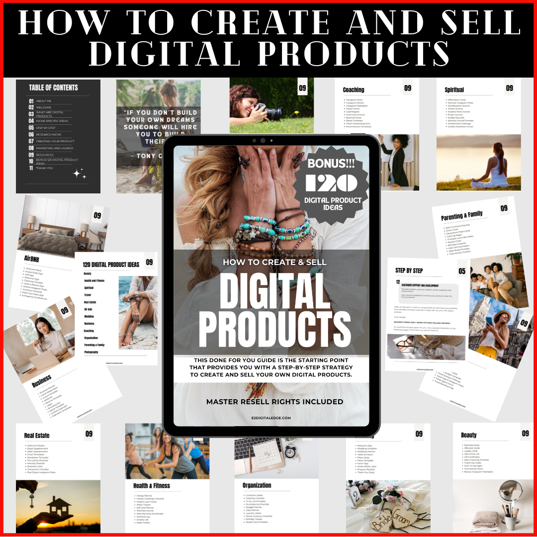 HOW TO CREATE & SELL DIGITAL PRODUCTS