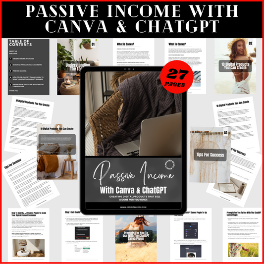 PASSIVE INCOME WITH CANVA & CHATGPT