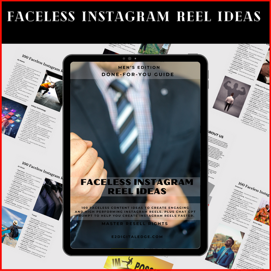 MEN'S EDITION FACELESS INSTAGRAM REEL IDEAS