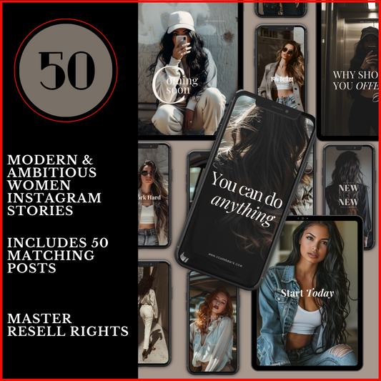 50 MODERN & AMBITIOUS WOMEN INSTAGRAM POSTS & STORIES