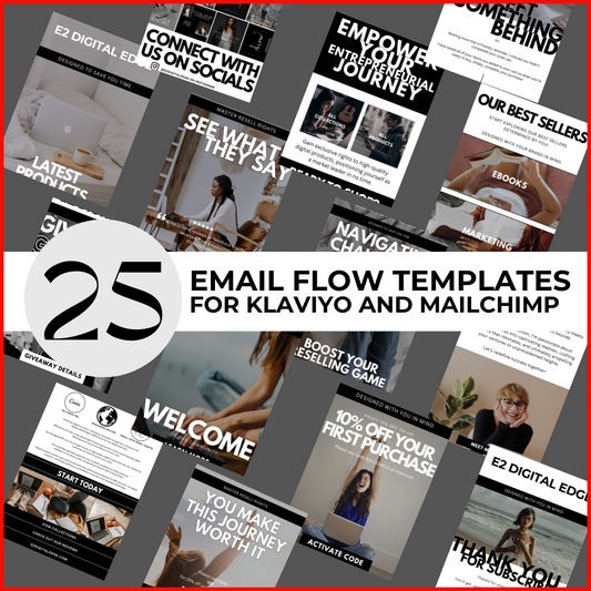 25 EMAIL FLOW TEMPLATES FOR KLAVIYO AND MAILCHIMP