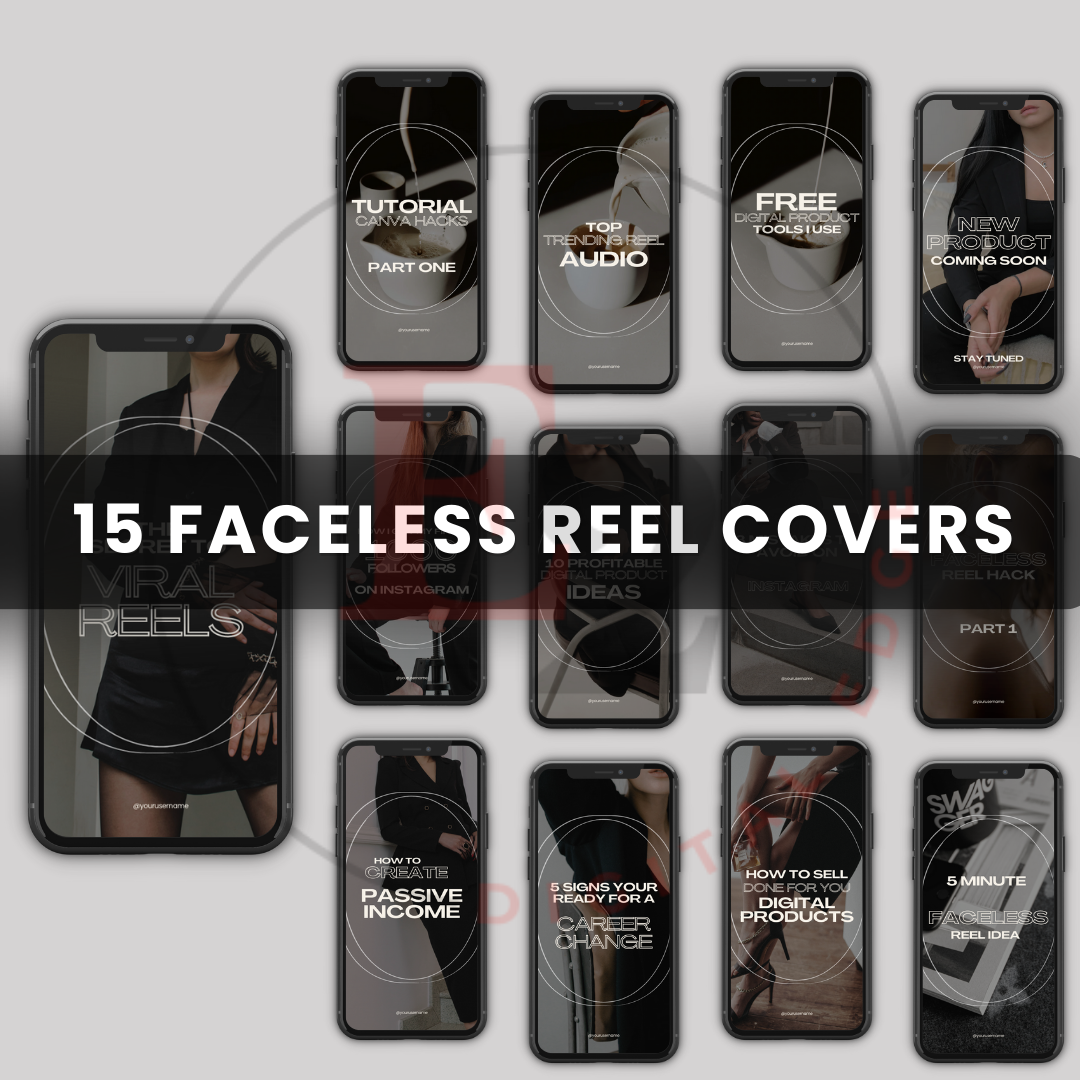 FACELESS SOCIAL MEDIA CONTENT LAUNCH KIT - DARK AESTHETICS