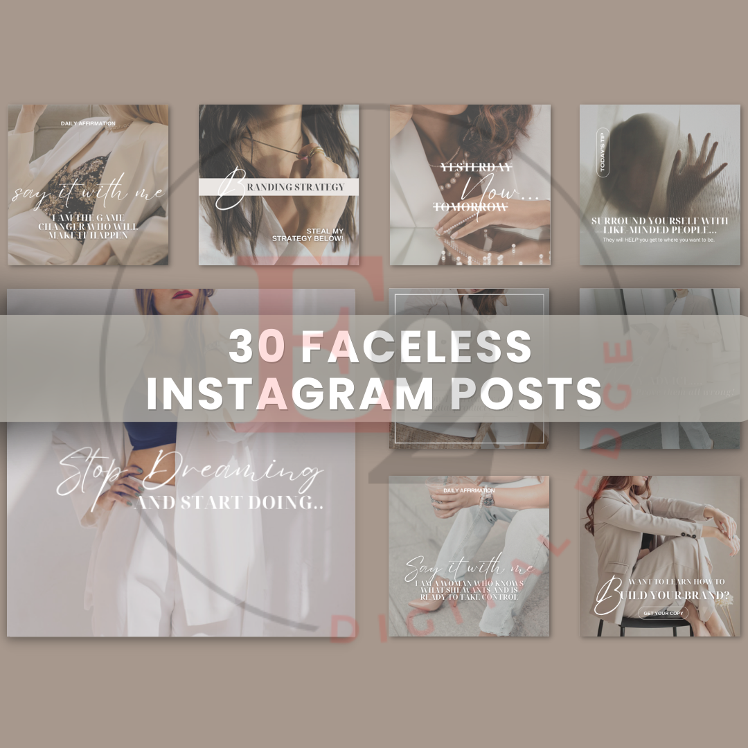 FACELESS SOCIAL MEDIA CONTENT LAUNCH KIT - LIGHT AESTHETICS